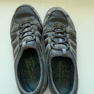 Skechers Women's Light Blue/Charloal Athletic Shoes